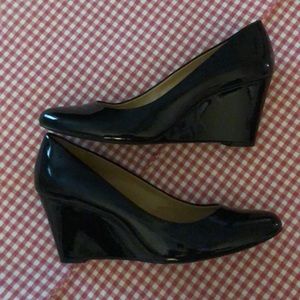 J Crew Black Patent Heels - Size 8.5